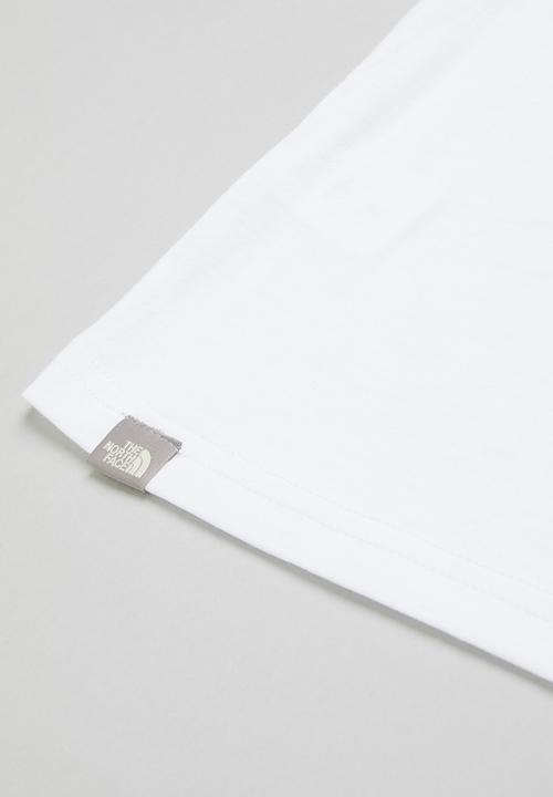 The North Face - Short sleeve simple dome cropped tee - white