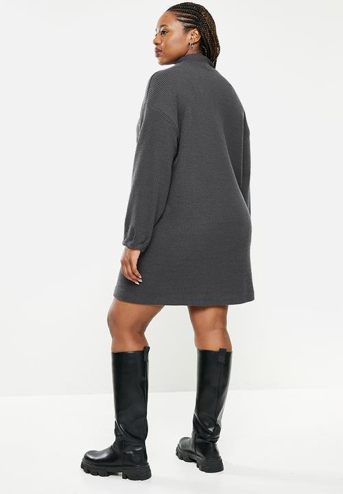 MANGO - Plus dress antonela - charcoal