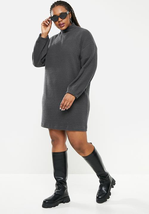 MANGO - Plus dress antonela - charcoal