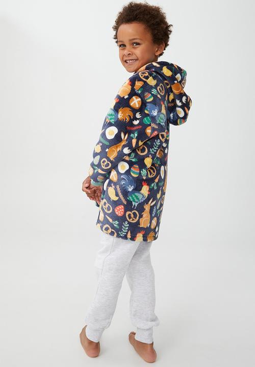 Cotton On - Snugget kids oversized hoodie - indigo