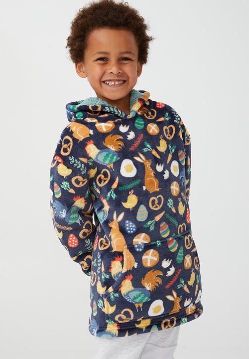 Cotton On - Snugget kids oversized hoodie - indigo