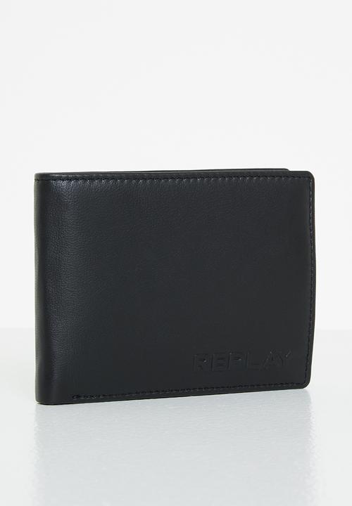 Replay - Plain wallet - black