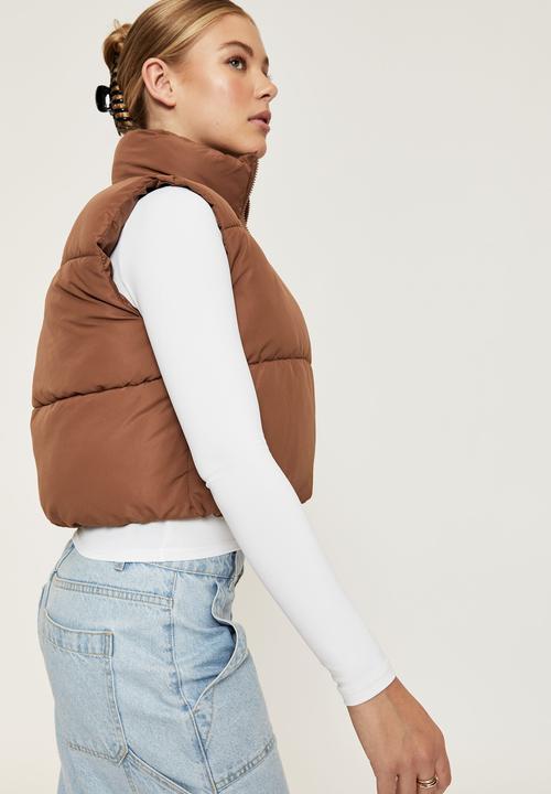 Supré  - Cher puffer vest - choc malt