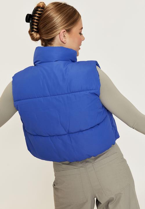 Supré  - Cher puffer vest - sapphire blue