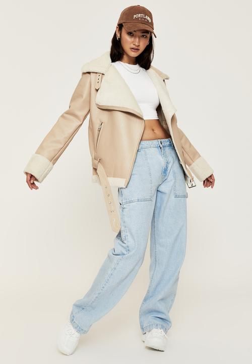 Supré  - Sienna aviator jacket - soft taupe