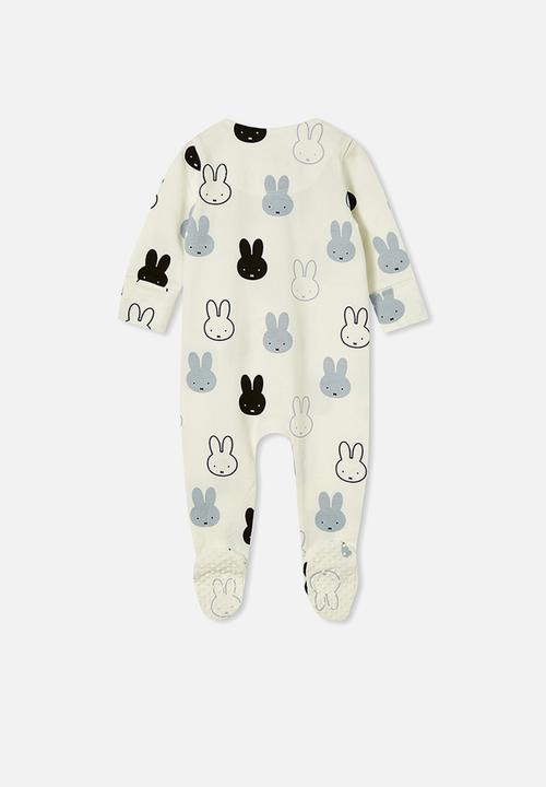 Cotton On - The long sleeve zip romper - white