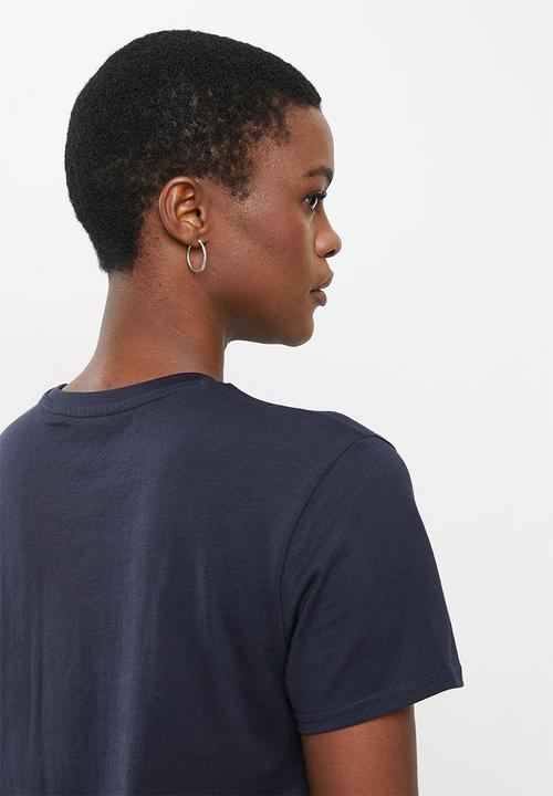 POLO - Wmn short sleeve nailhead tee - navy