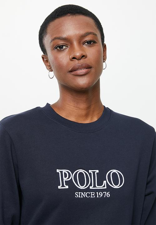 POLO - Wmn logo sweater - navy