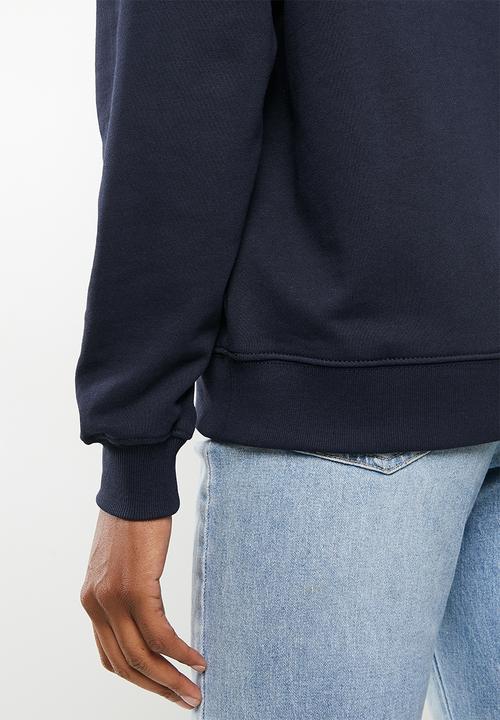 POLO - Wmn logo sweater - navy