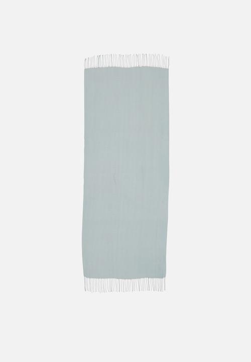 edit - Fringed long length scarf- light grey