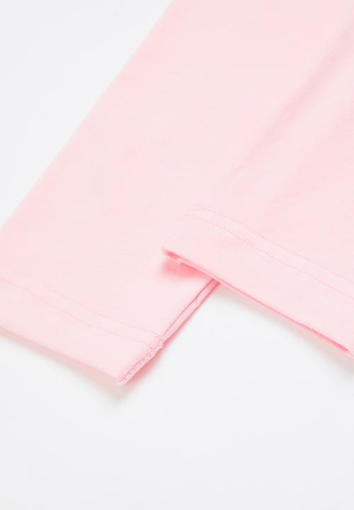 Pop Candy - Girls 2 pack legging - pink & grey