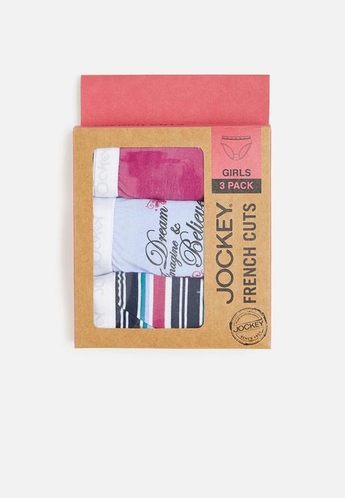 Jockey - 3-pack girls rint french cut - multi