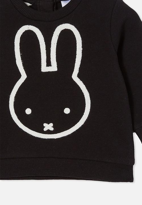Cotton On - Bobbi sweater lcn - lcn mif black/miffy face