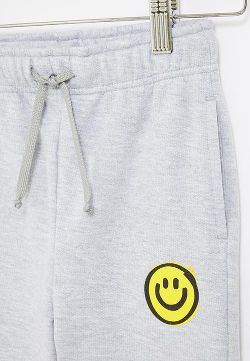 Superbalist Kids - Boys smiley jogger - grey 