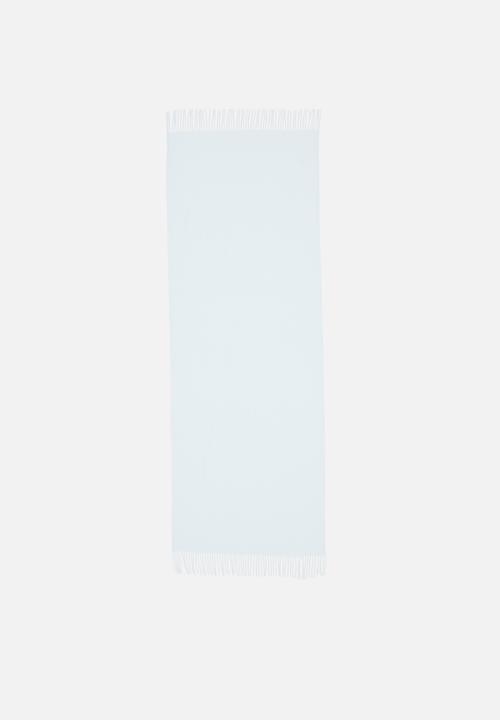 edit - Tassel blanket scarf - blue