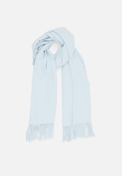 edit - Tassel blanket scarf - blue