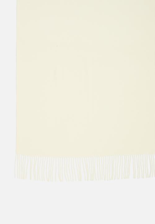 edit - Tassel blanket  scarf - cream