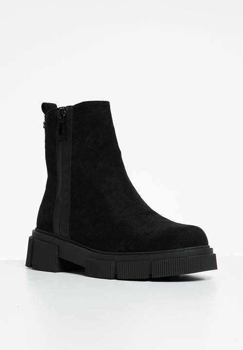 Rock & Co - Cobain 1 zip side ankle boot - black