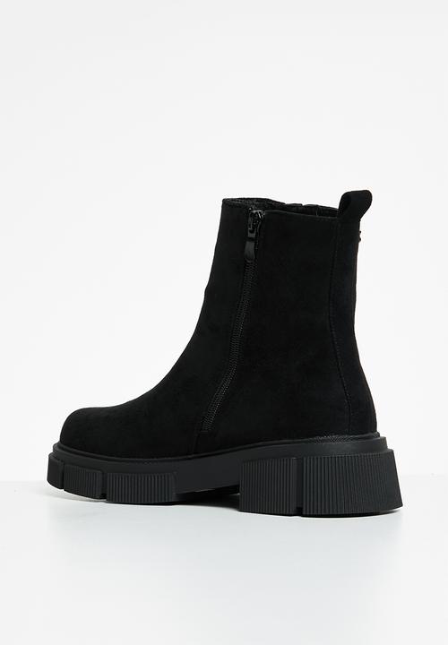 Rock & Co - Cobain 1 zip side ankle boot - black