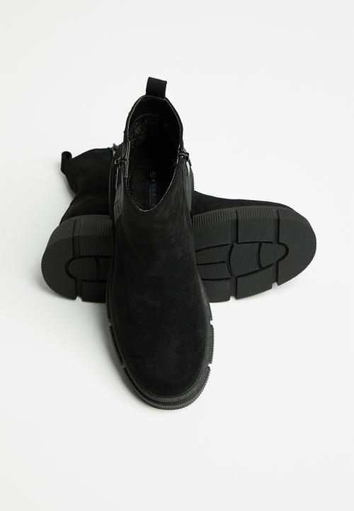 Rock & Co - Cobain 1 zip side ankle boot - black