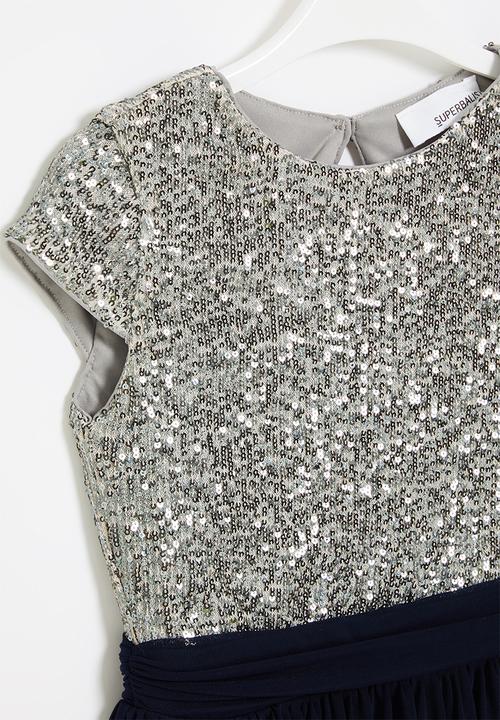 Superbalist - Combo sequin dress - navy