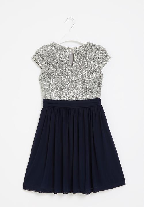Superbalist - Combo sequin dress - navy
