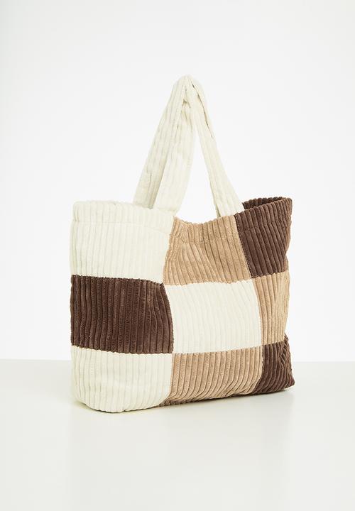 Rubi - Textured tote - brown 
