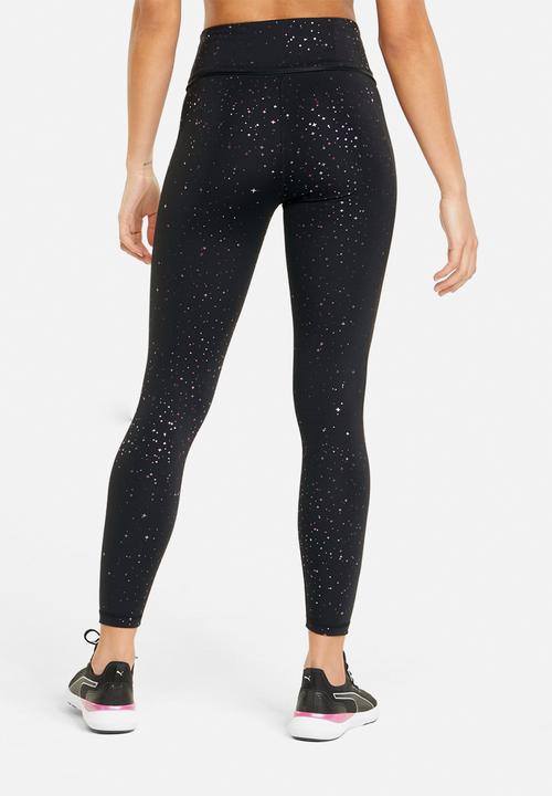 PUMA - Stardust crystal high waist 7/8 tights - puma black/stardust print