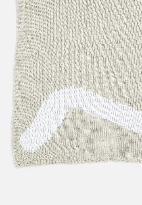 Sixth Floor - Penny cotton throw - light grey