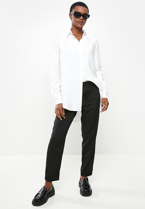 Me&B - High collar shirt - white