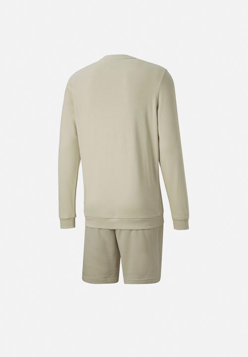 PUMA - FEEL GOOD  SUIT Set Sweatshirt & Shorts - Putty
