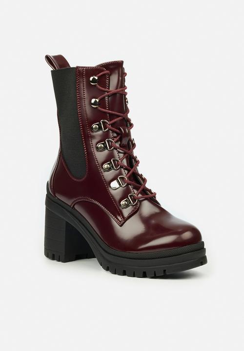 Rock & Co - Genesis 1 lace up ankle boot - burgundy