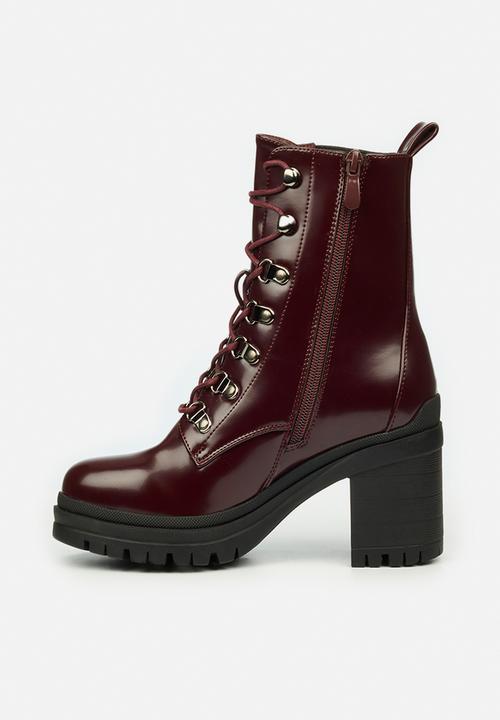 Rock & Co - Genesis 1 lace up ankle boot - burgundy