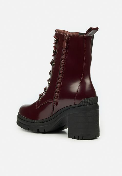 Rock & Co - Genesis 1 lace up ankle boot - burgundy