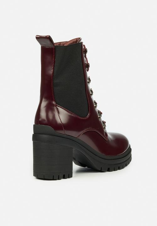 Rock & Co - Genesis 1 lace up ankle boot - burgundy