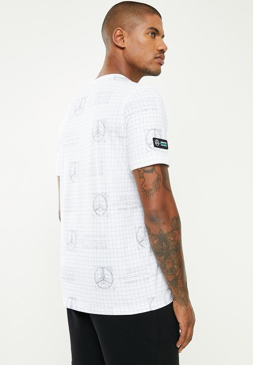 PUMA - Mercedes F1 Printed Logo  Tee - White