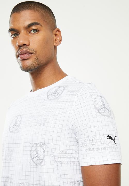 PUMA - Mercedes F1 Printed Logo  Tee - White