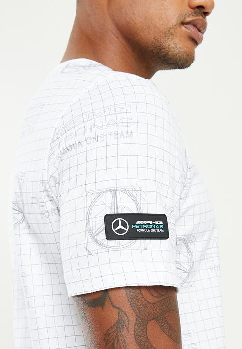 PUMA - Mercedes F1 Printed Logo  Tee - White