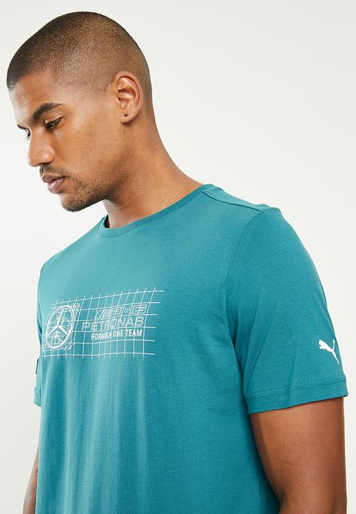 PUMA - Mercedes F1 Logo Tee - Bue 
