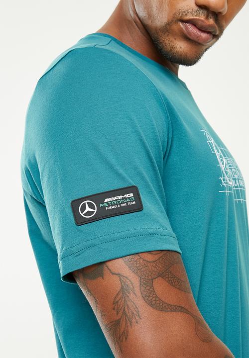 PUMA - Mercedes F1 Logo Tee - Bue 