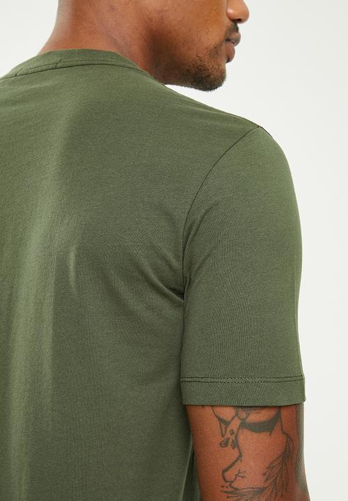 Replay - Essential logo tee - olive