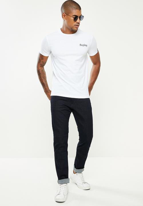 Replay - Essential crew neck tee - white