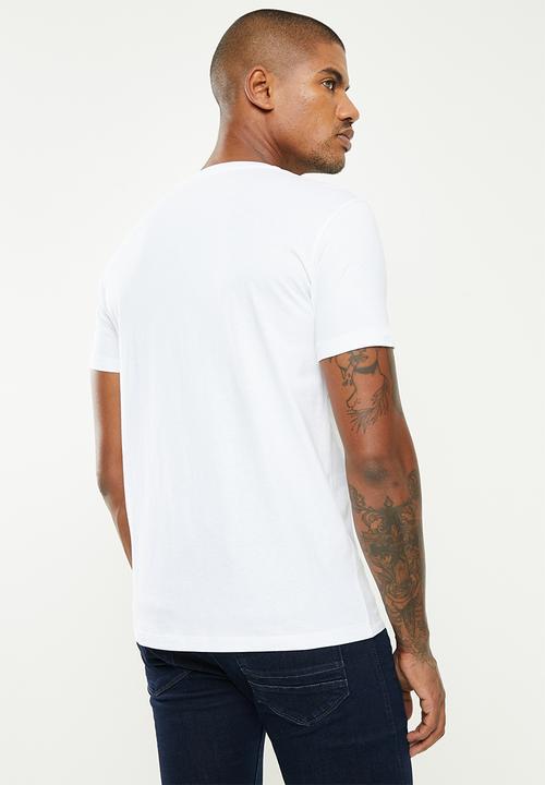 Replay - Sliver replay print tee - white