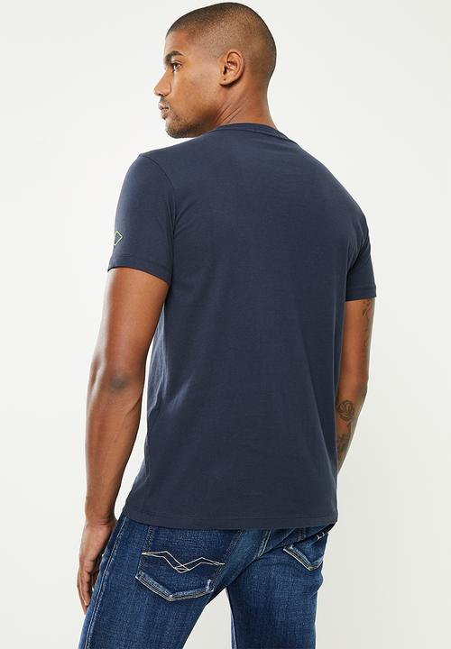 Replay - Above pocket print tee - navy