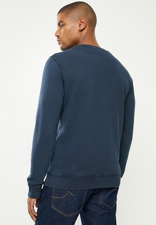 Replay - Essential logo crew sweat - navy