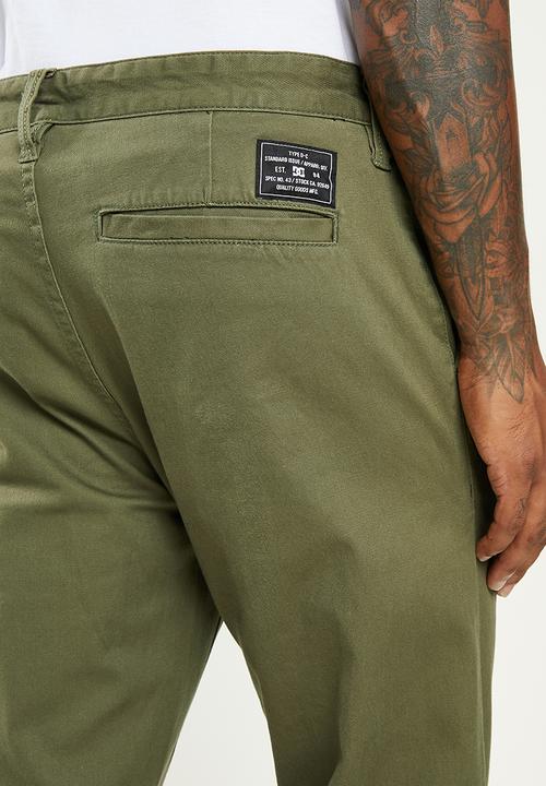 DC - Worker straight chino pant - ivy green