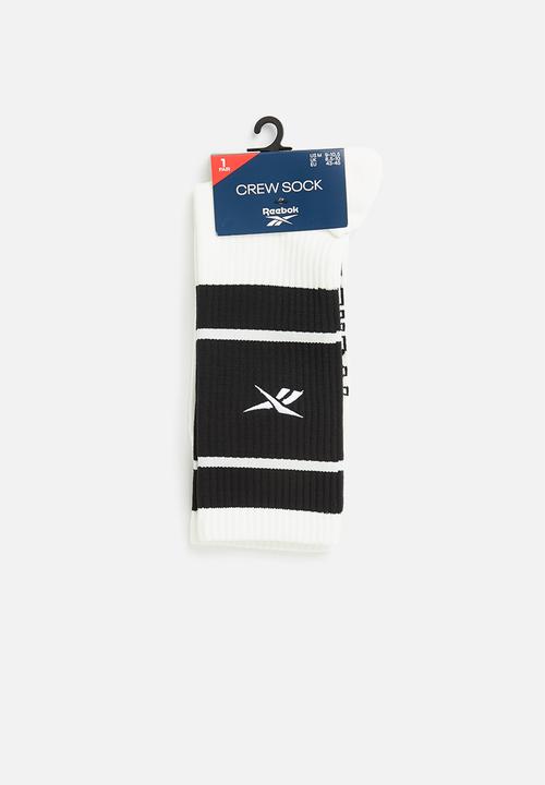 Reebok - Classics Basketball Socks - White & Black