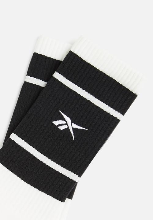 Reebok - Classics Basketball Socks - White & Black