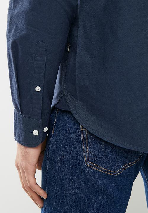 Superdry. - Studios uni oxford shirt - navy