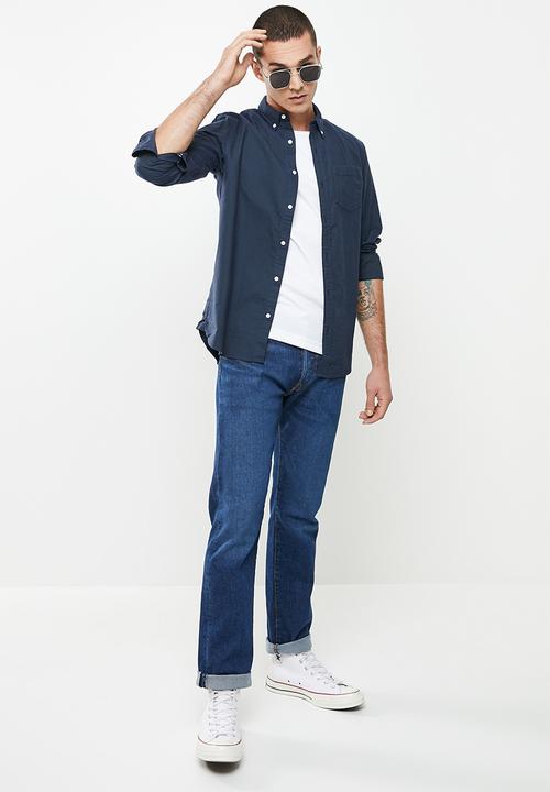 Superdry. - Studios uni oxford shirt - navy